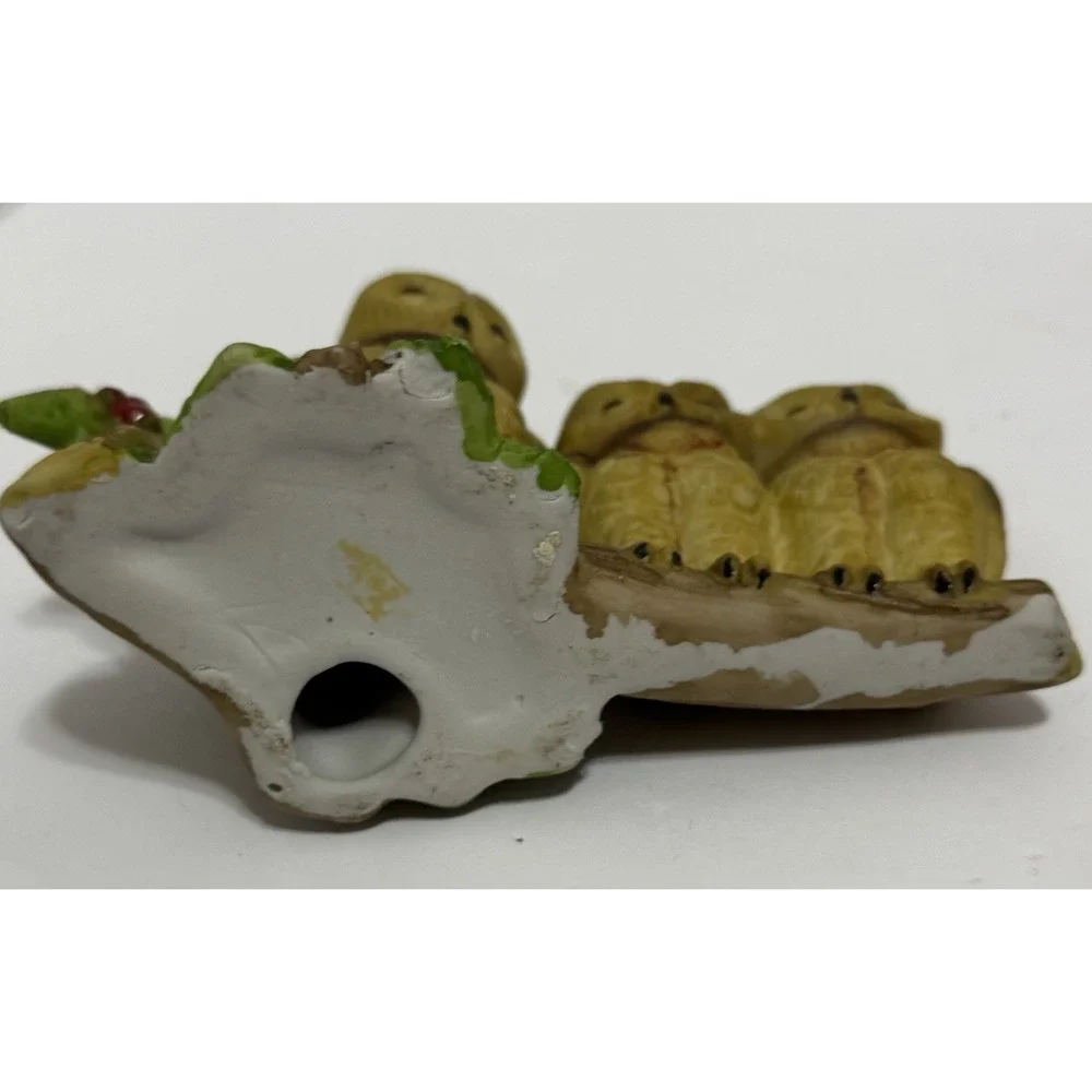 Vintage Owl Family Figurine | Rustic Woodland Shelf Decor | Estate Find